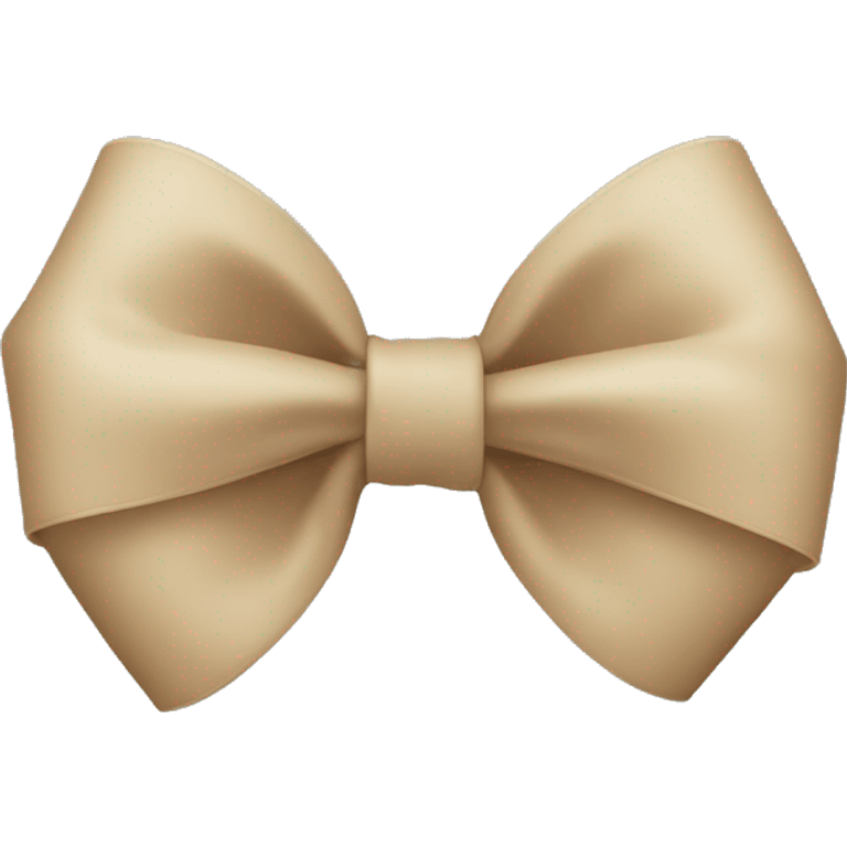 Beige bow emoji