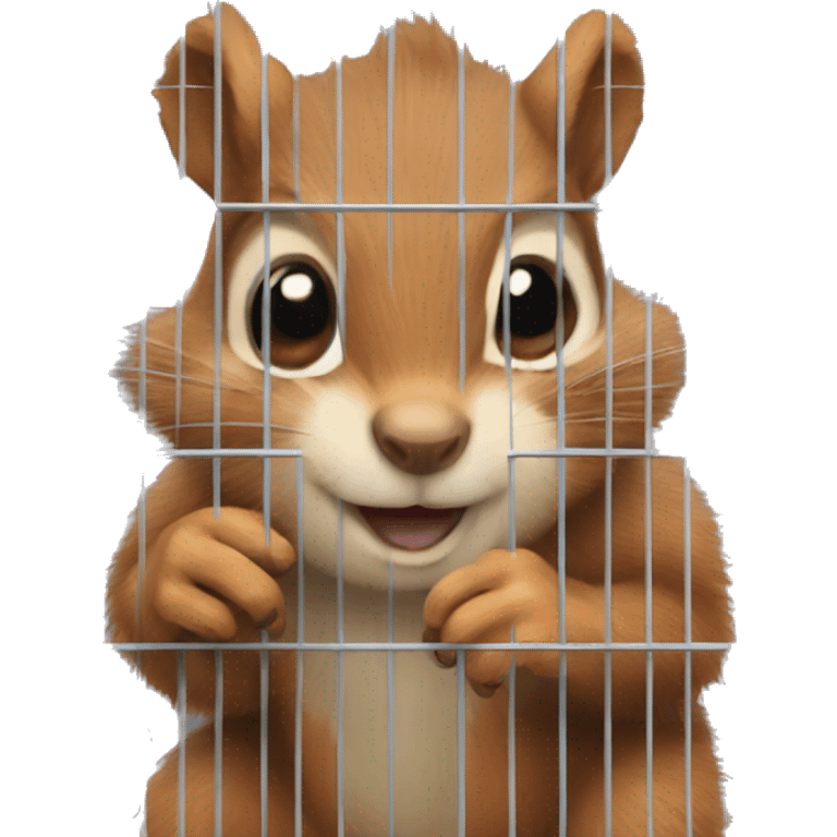 squirrel in a cage emoji