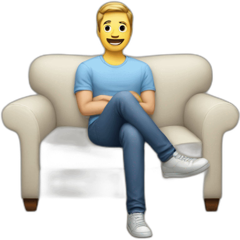 Gay-man-on-sofa emoji