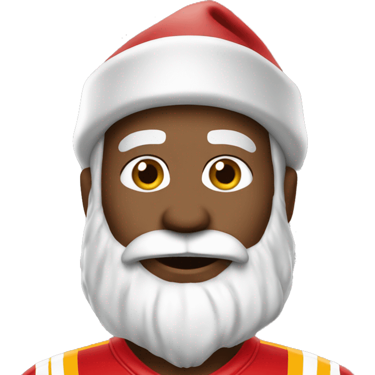 Chiefs Fan Santa emoji