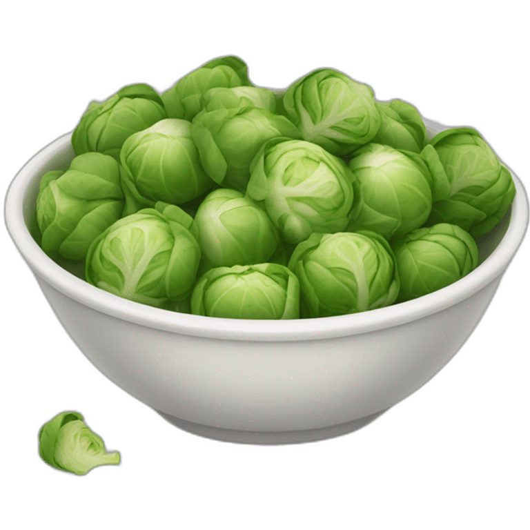 bowl of steaming brussels sprouts emoji