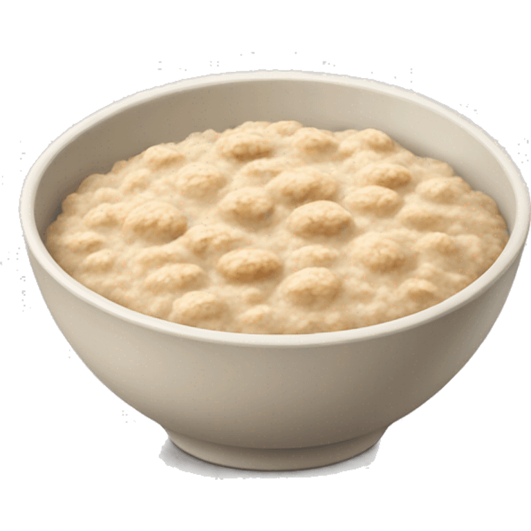 A bowl of oatmeal  emoji