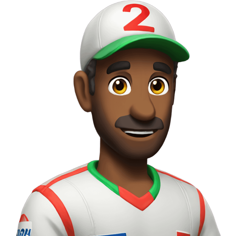 Cricketer mario kart emoji