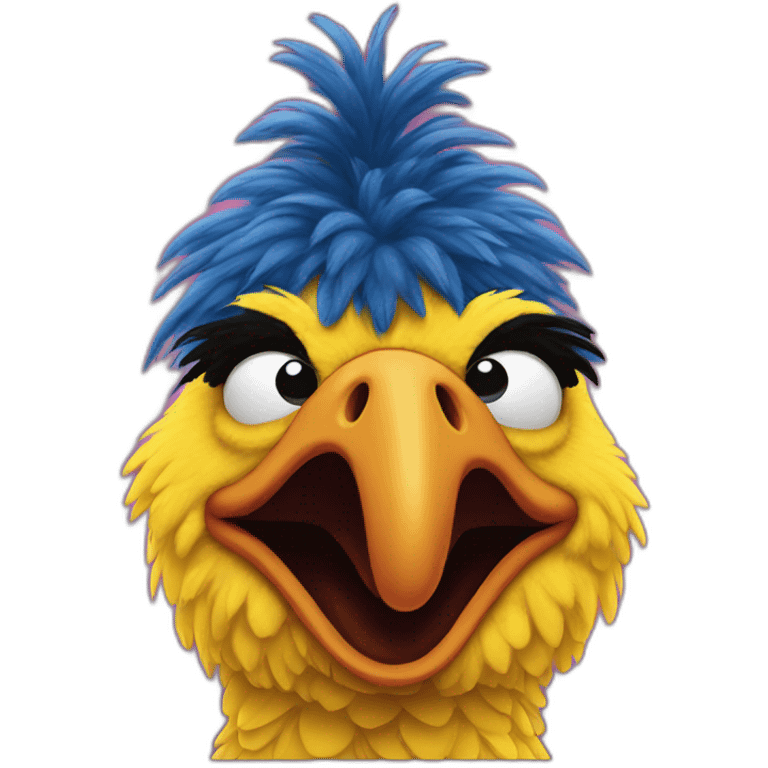 big bird, Sesame Street emoji