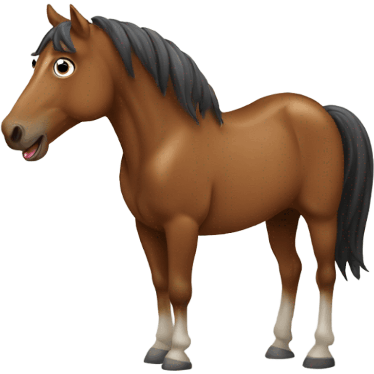 neighing horse emoji