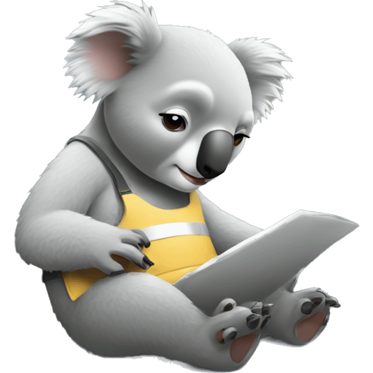 sick koala managing a project from the couch emoji