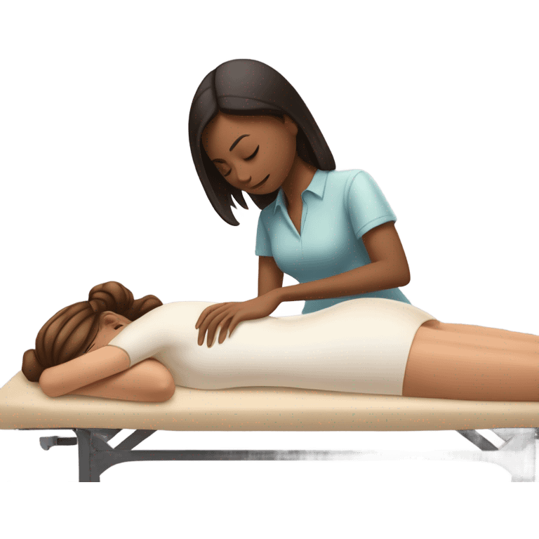 Girl getting a massage  emoji