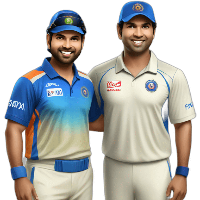 Rohit Sharma and Sachin Tendulkar  emoji