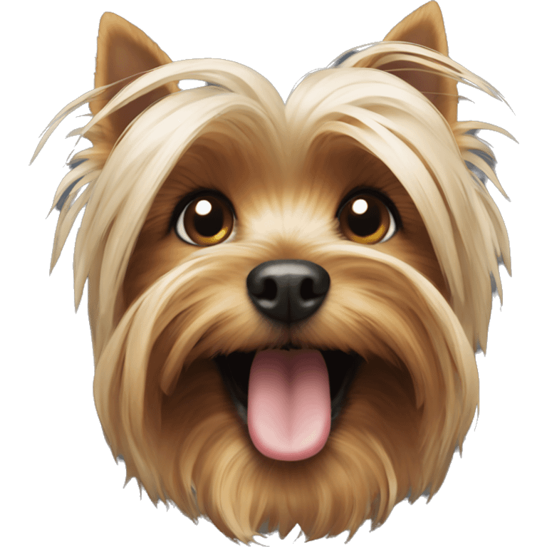 yorkshire terrier smiling emoji