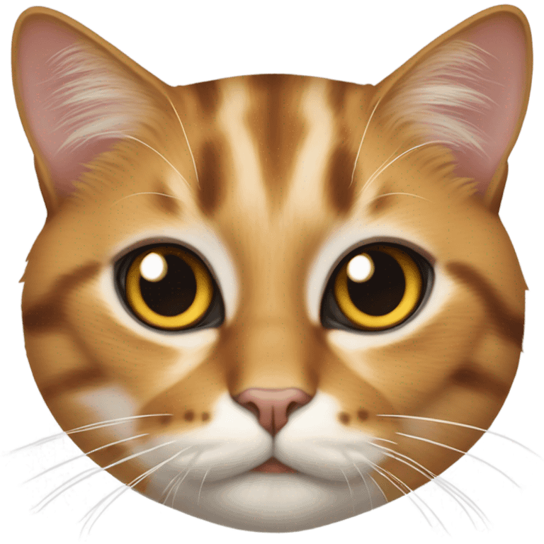 realistic calico cat with blurry backdrop emoji