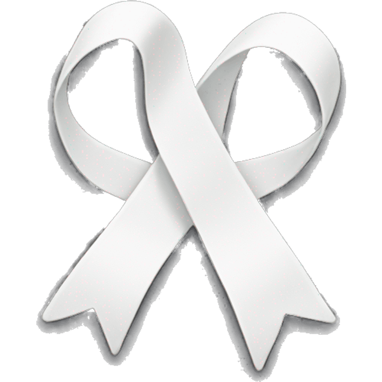 White ribbon emoji