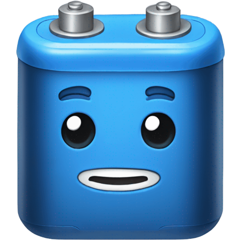 BLUE battery happy  emoji