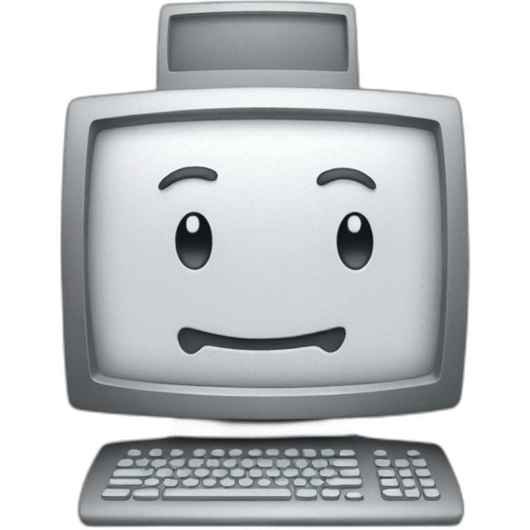 happy computer emoji