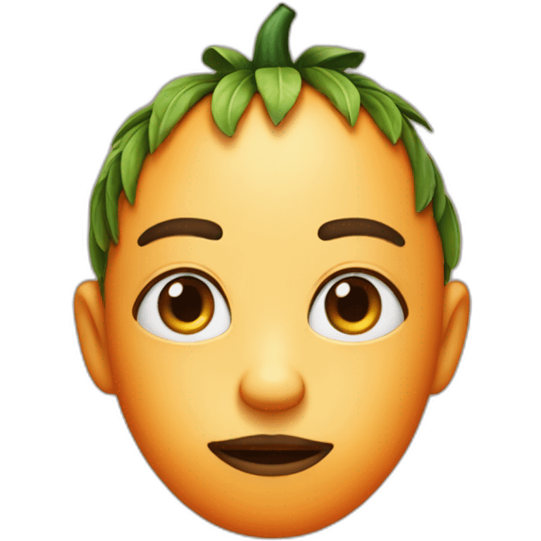 clementine avec des yeux emoji