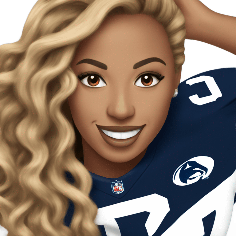 beyoncé penn state jersey emoji