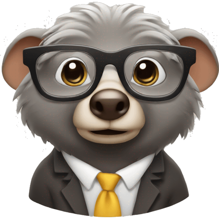 mole with glasses emoji