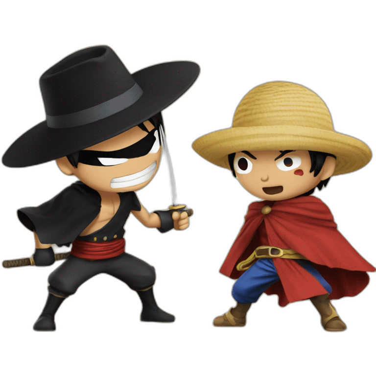 Luffy vs zorro emoji