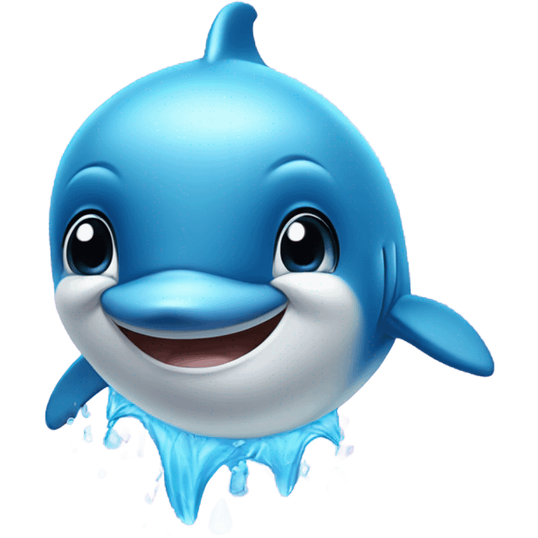 Dolphine crying emoji