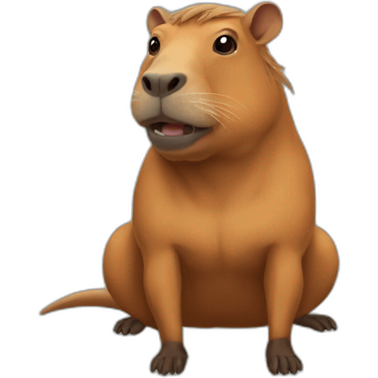 Cabybara als superheld  emoji