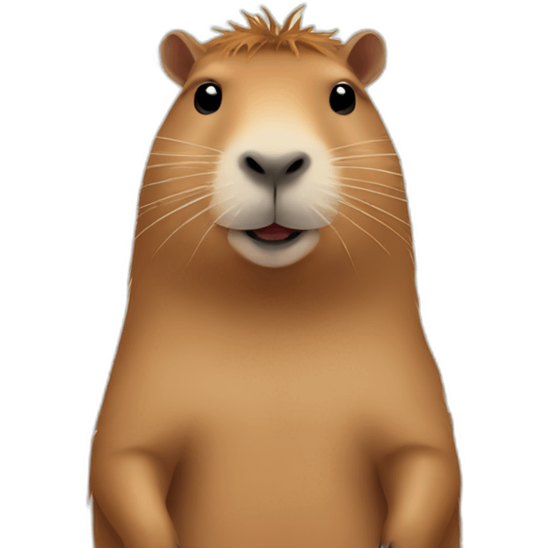 capybara with music emoji