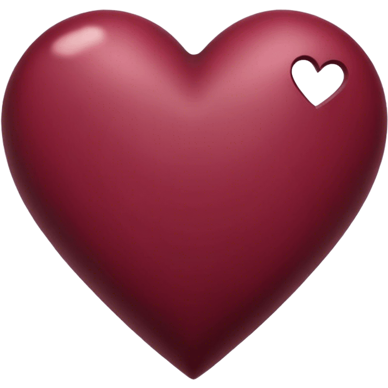 Burgundy heart emoji