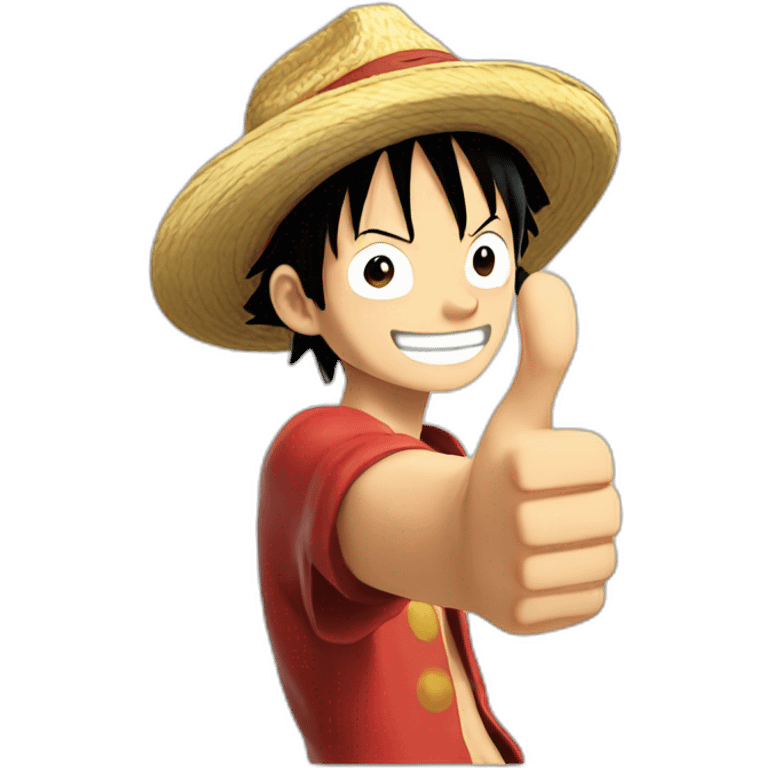 luffy thumbs up emoji