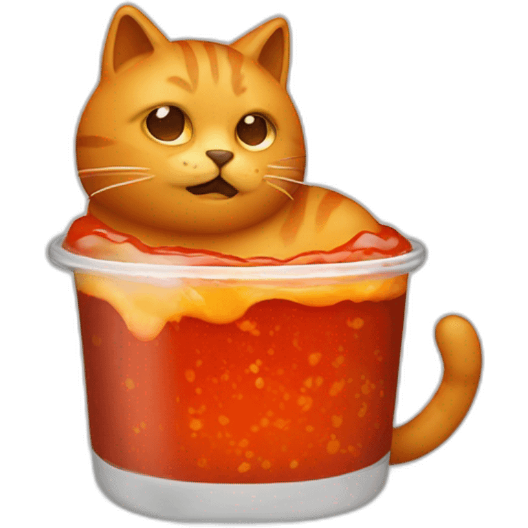 cat in hot sauce emoji