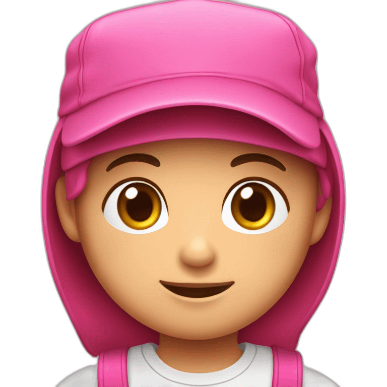 oso con una gorra rosa emoji