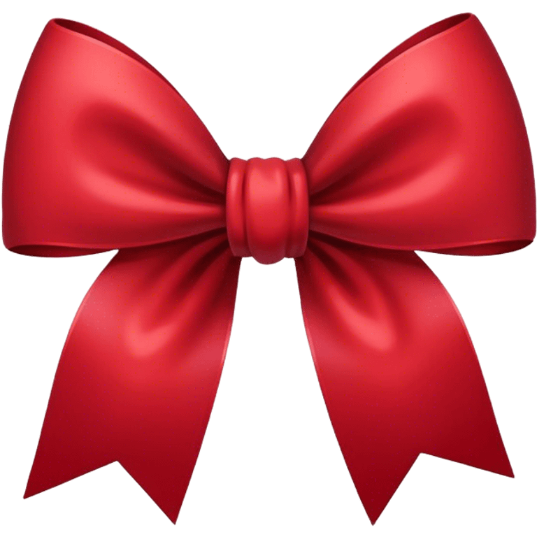 dark red bow emoji