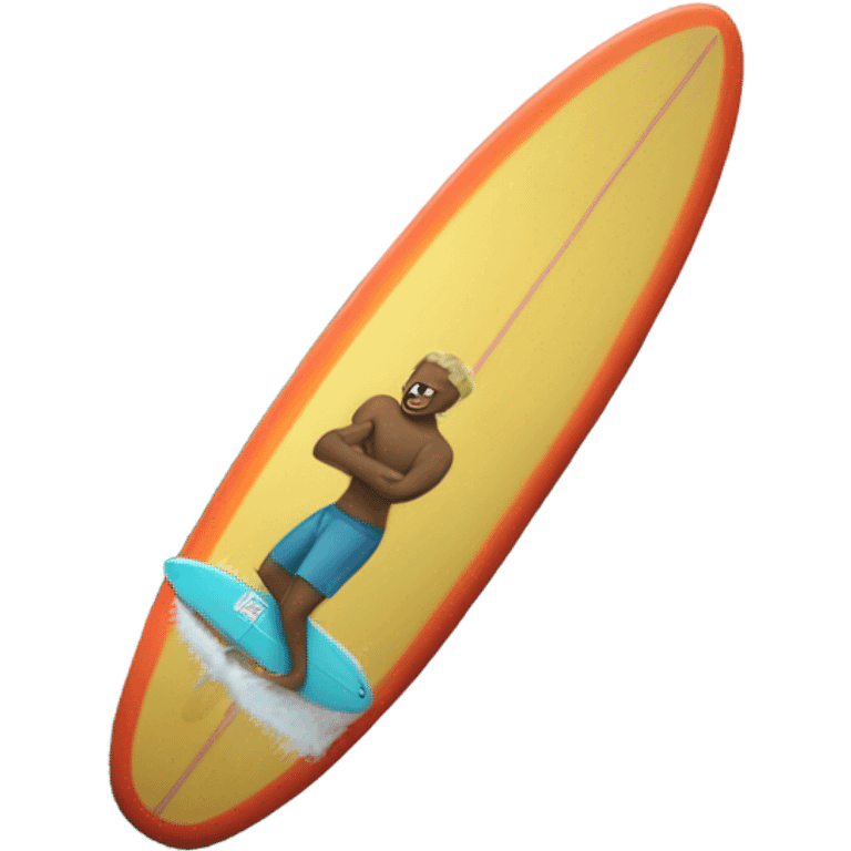 Rod wave on a surfboard emoji