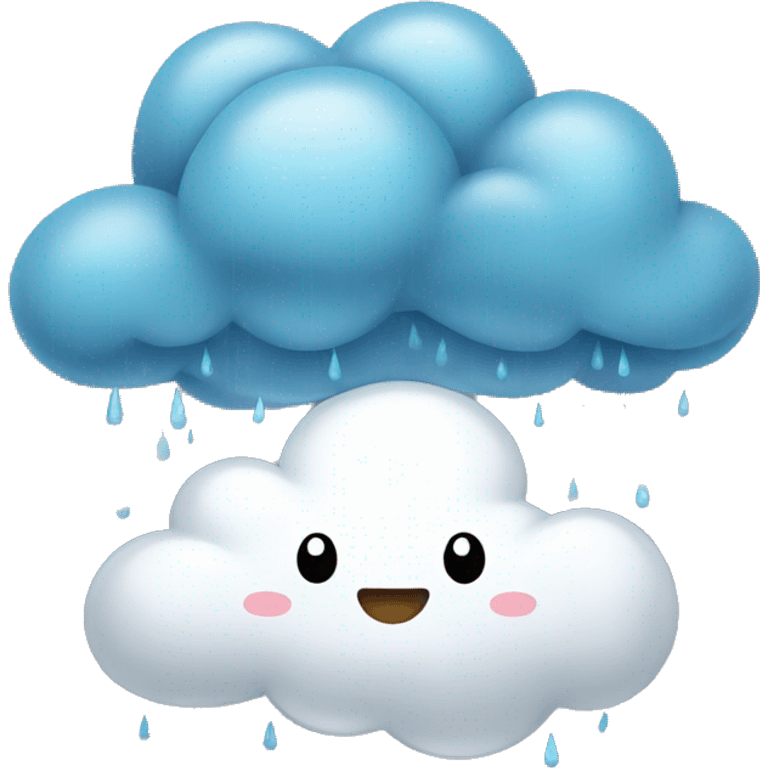 Happy rain cloud emoji