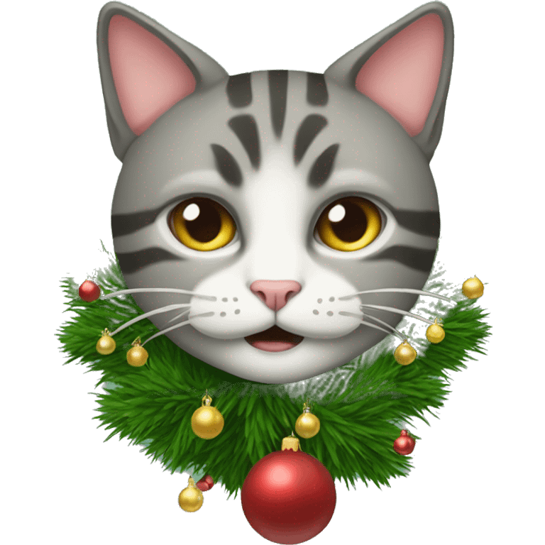 Katze unterm Weihnachtsbaum  emoji