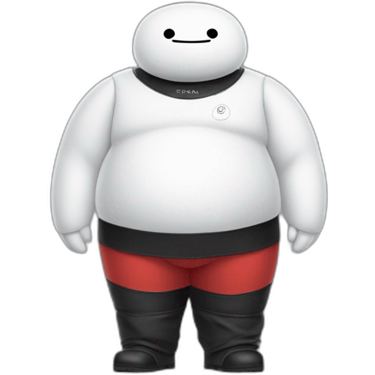 Baymax wearing prada pants emoji