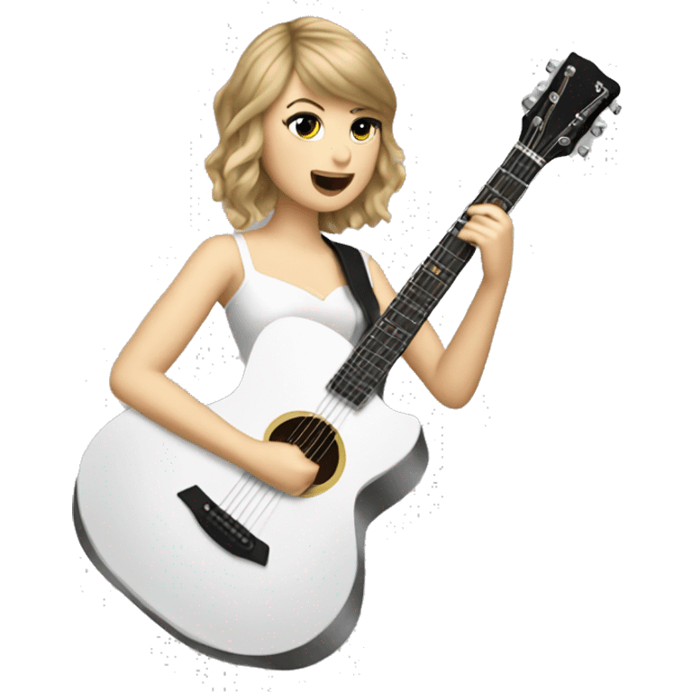 Taylor swift playing the guitar emoji