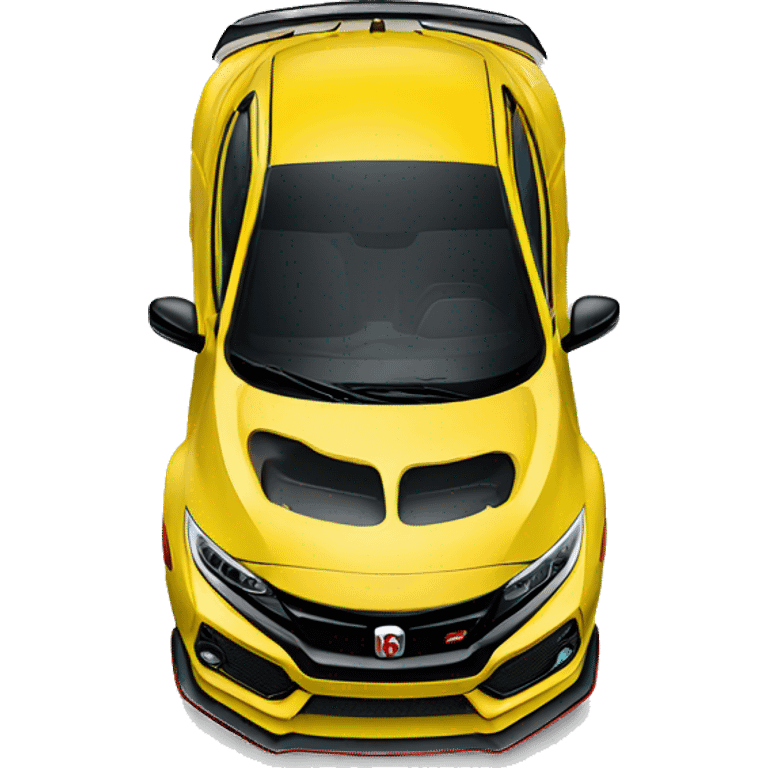 Yellow civic type r emoji