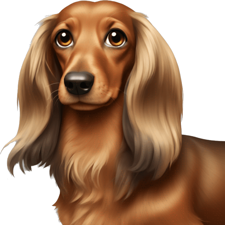 2 dachshunds long hair emoji