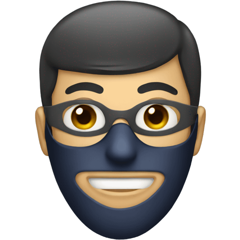 Man wearing mask emoji