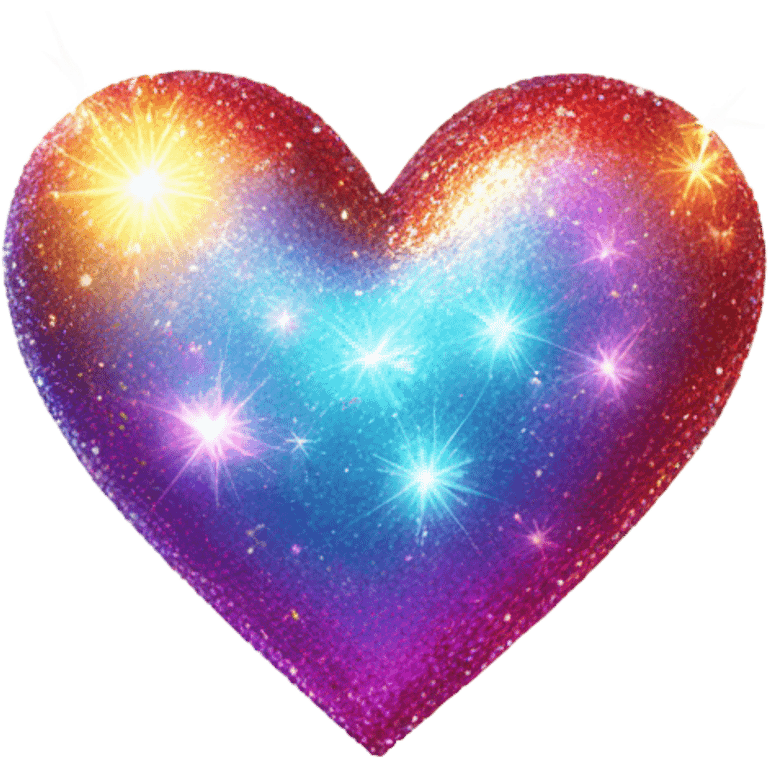 Sparkly heart emoji