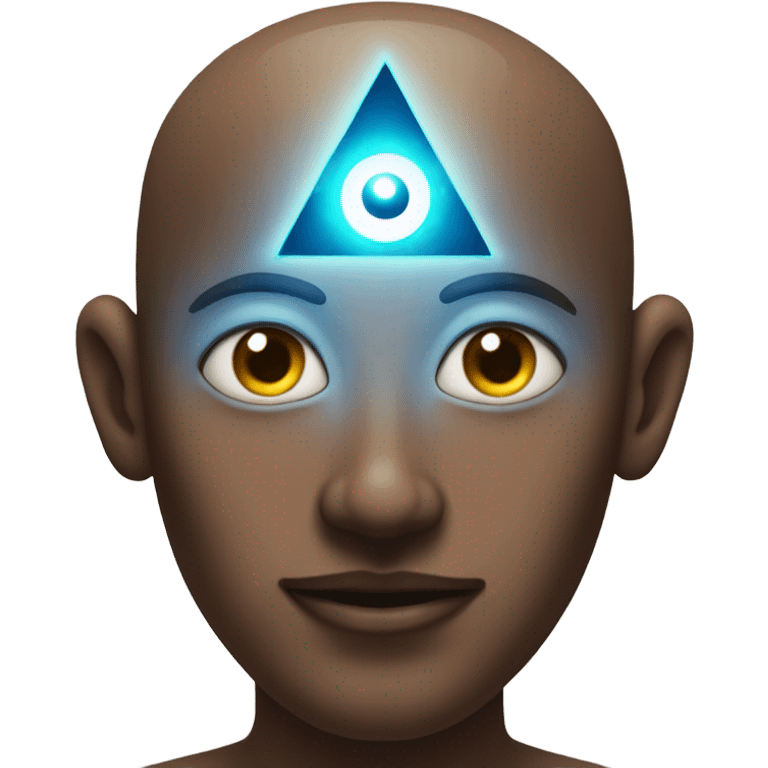 person with third eye open emoji