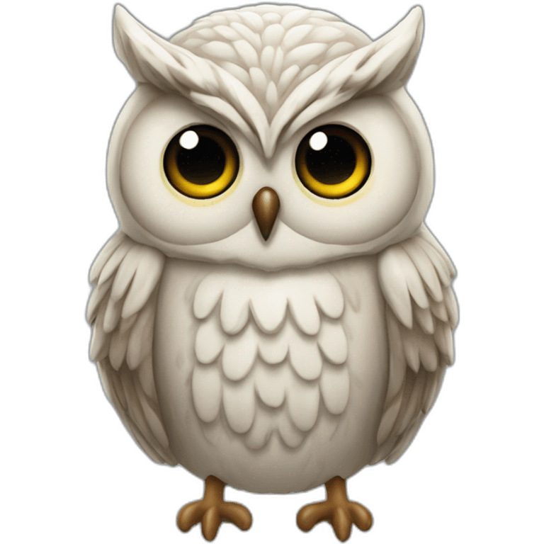 Hibou glacé  emoji