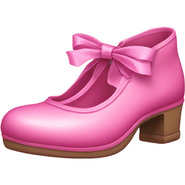 pink shoes with ribbon emoji