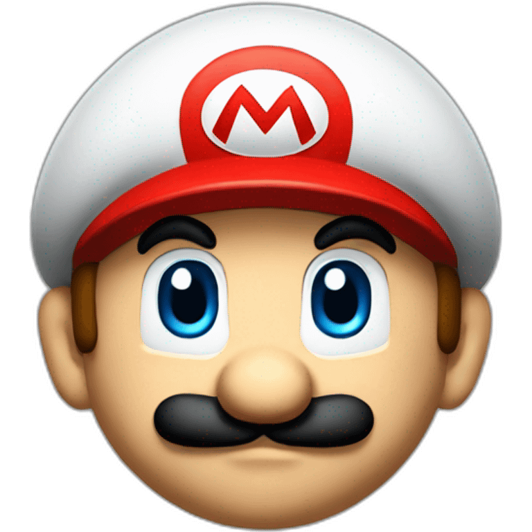 Super mario but with a rounder face emoji