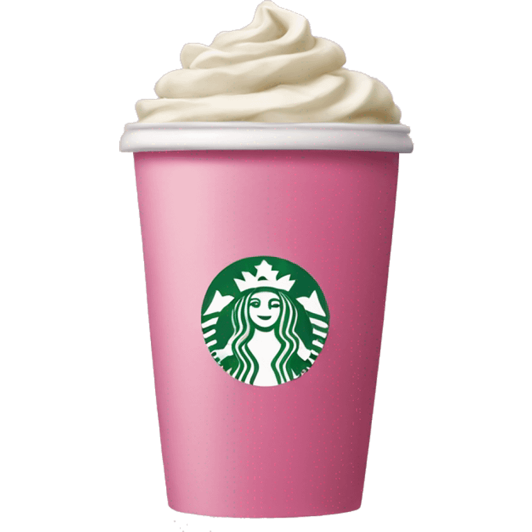 Pink Starbucks  emoji