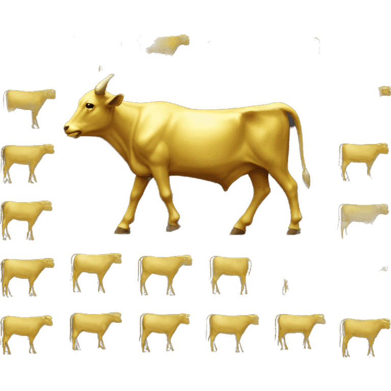 Golden calf emoji