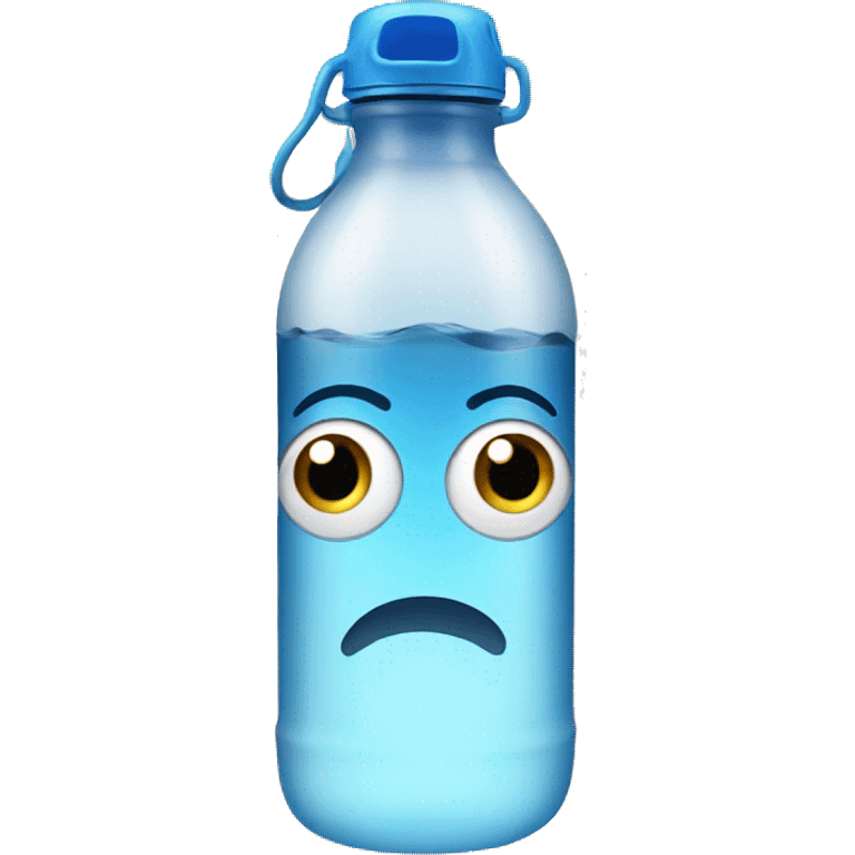 Water bottle with eyes  emoji