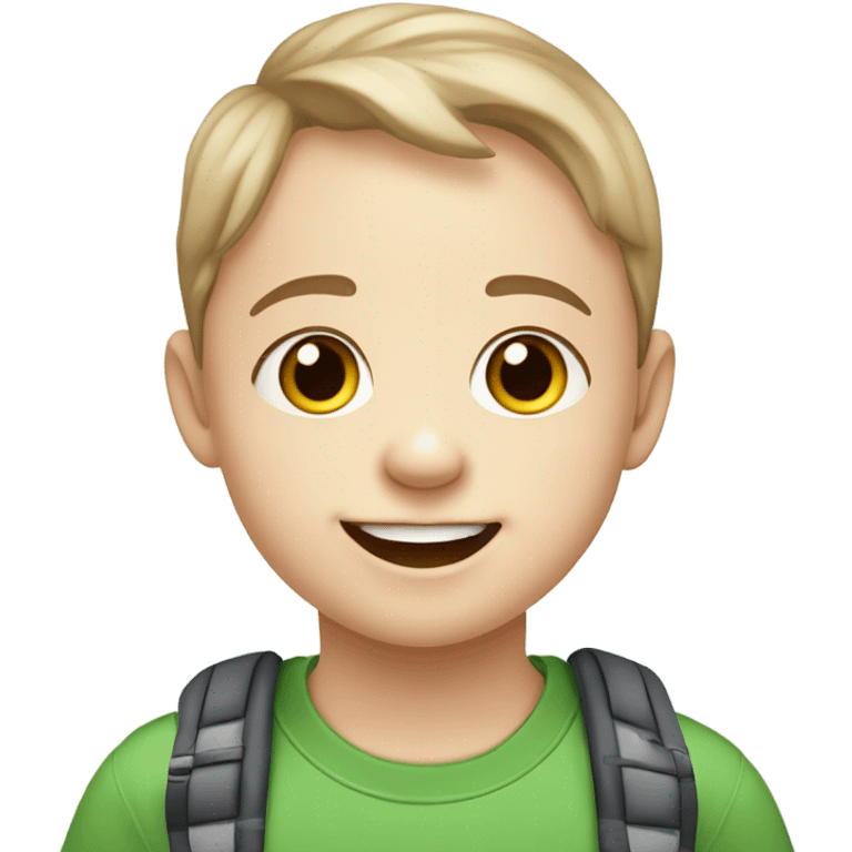 a kid with down syndrome  emoji