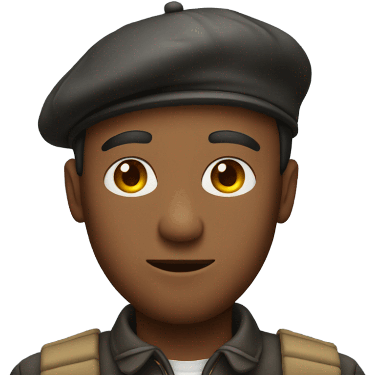 Man wearing a beret emoji