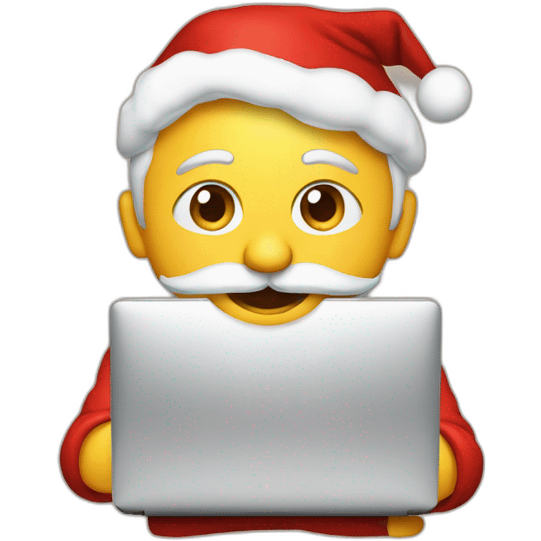 christmas laptop emoji