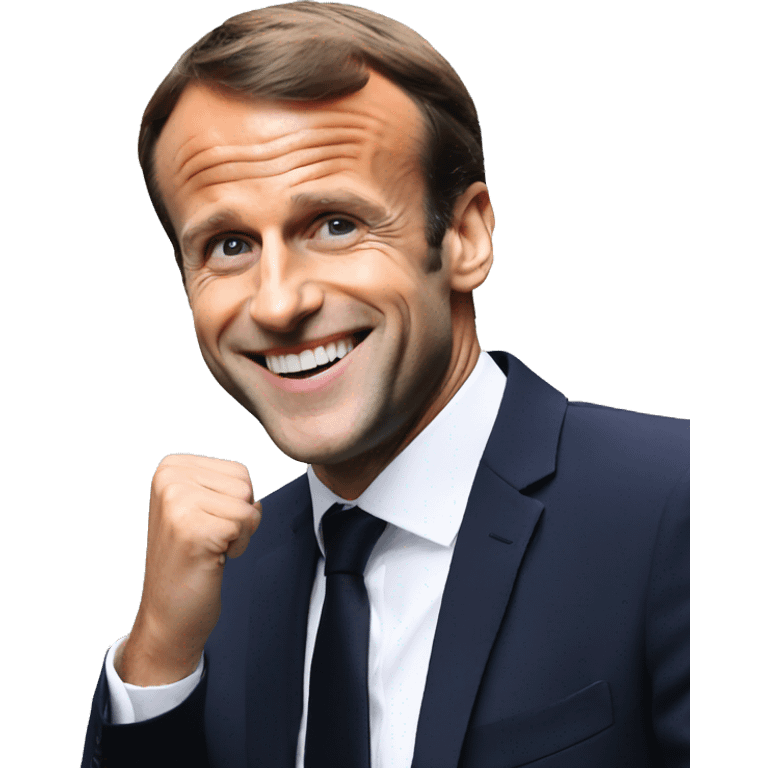 Emmanuel Macron happy emoji