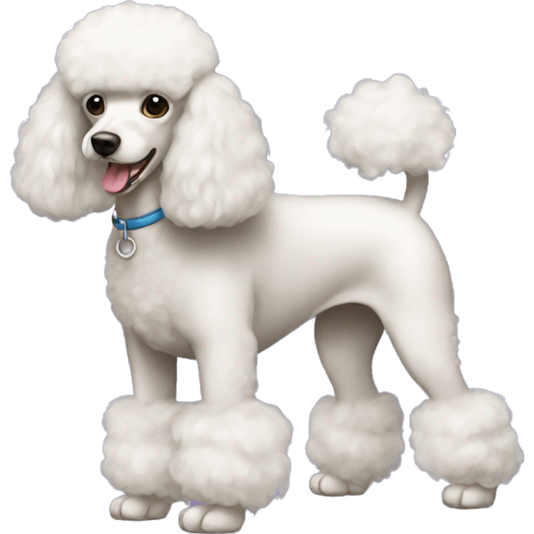 Dog Standart Poodle full body emoji